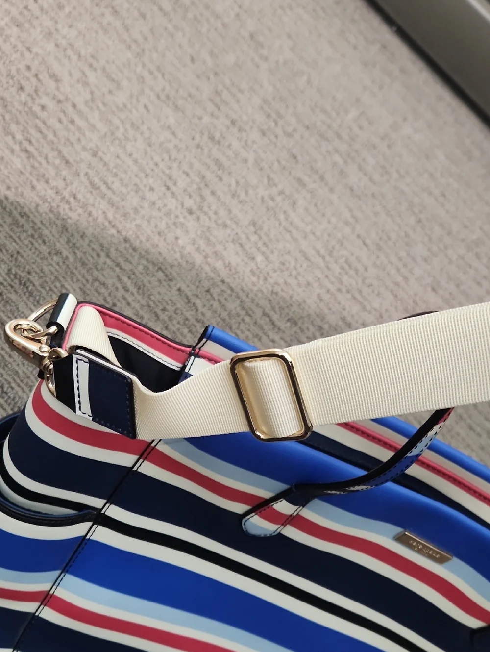 Kate Spade Kaylie Baby Bag Tote In Laurel Way Stripe